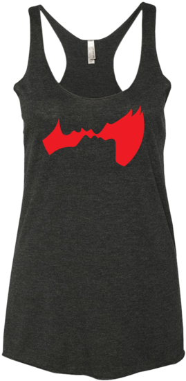 Face Two Face Red Print Tank - Active Tank (600x600), Png Download