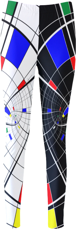 Swirl Grid With Colors Red Blue Green Yellow Two Face - Pajamas (1000x1000), Png Download