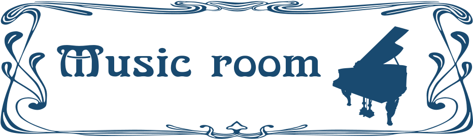 Music Room Door Sign - Music Room Clip Art (1000x358), Png Download
