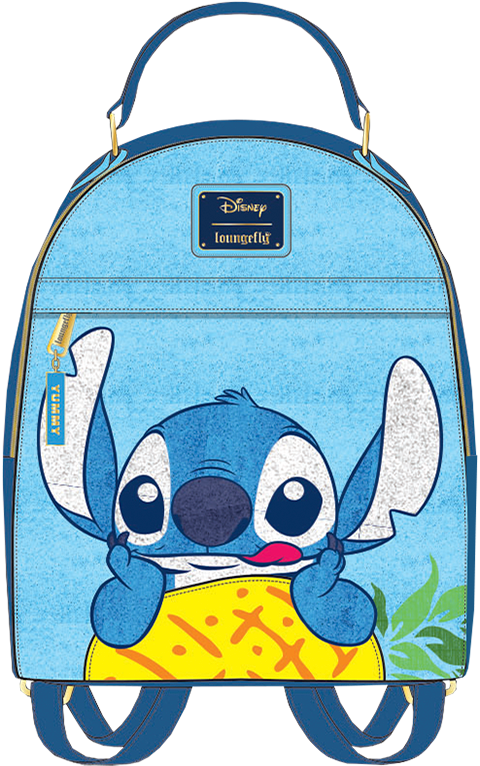 Loungefly Stitch Pineapple Mini Backpack Apparel - Handbag (480x766), Png Download