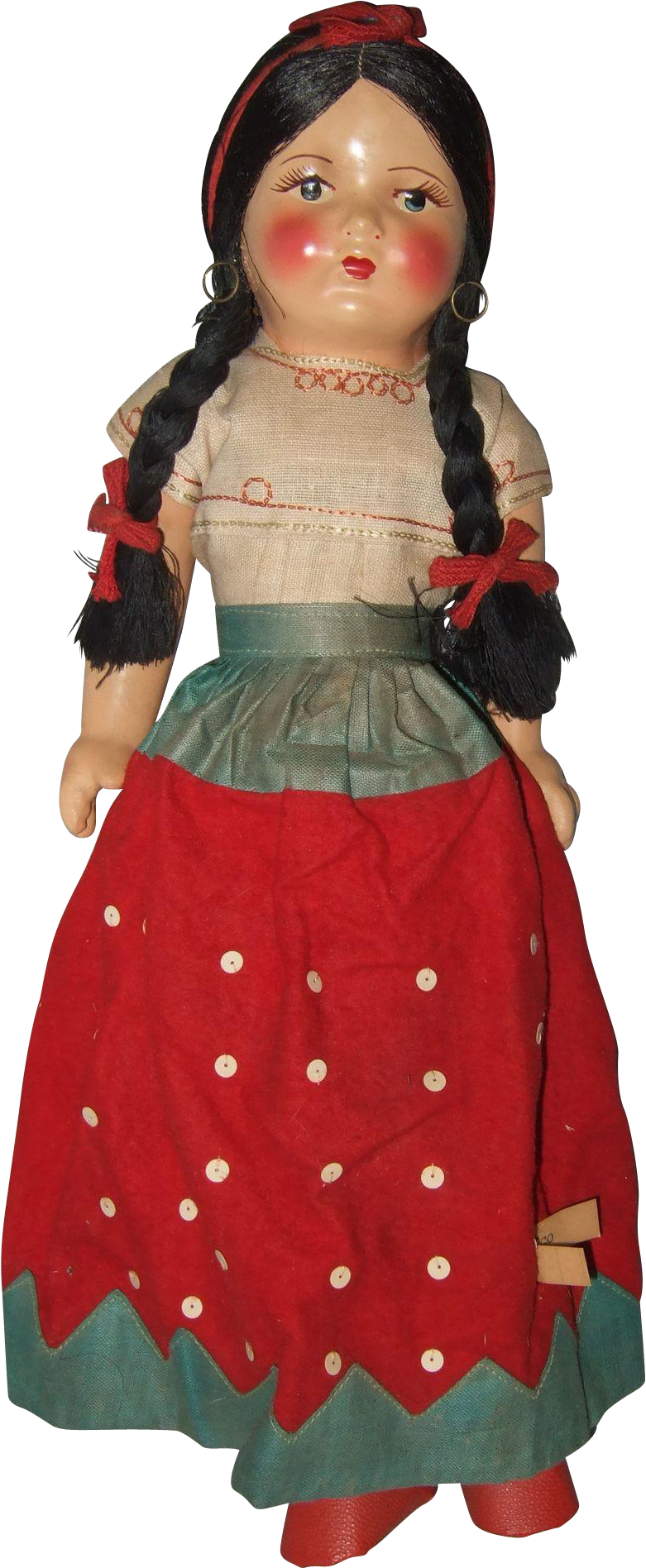 Composition And Cloth Mexican Souvenir Doll - Costume (1895x1895), Png Download