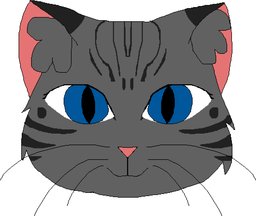 Grey Tabby Cat - Domestic Short-haired Cat (1000x1000), Png Download