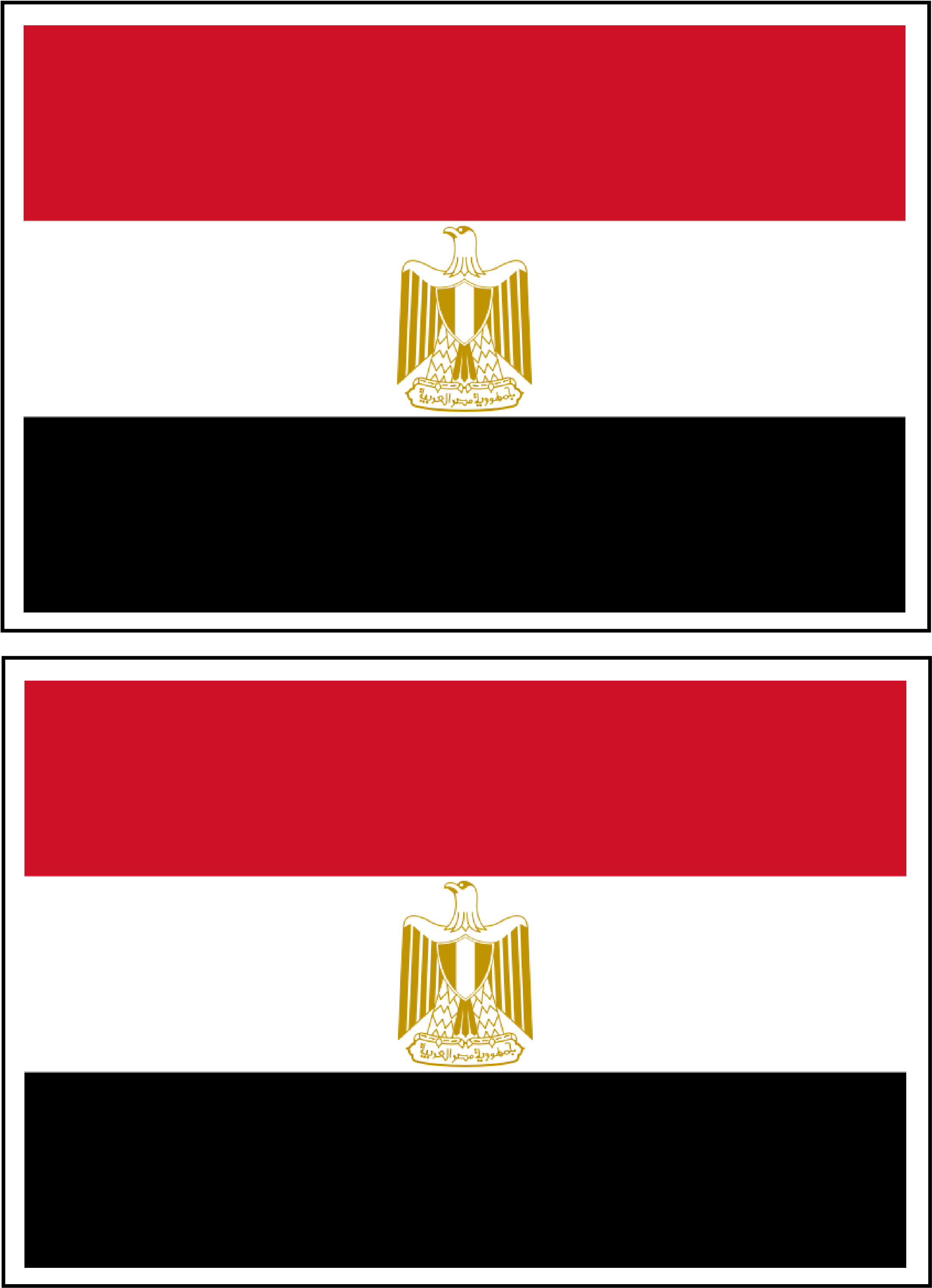 Egypt Flag - Flag Of Egypt (2480x3508), Png Download