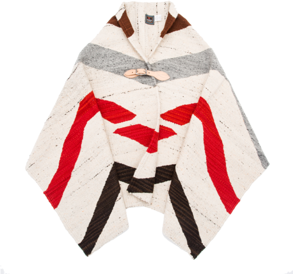 Chamula Merino Wool Blanket Poncho, Autumn Wave - Woolen (600x600), Png Download