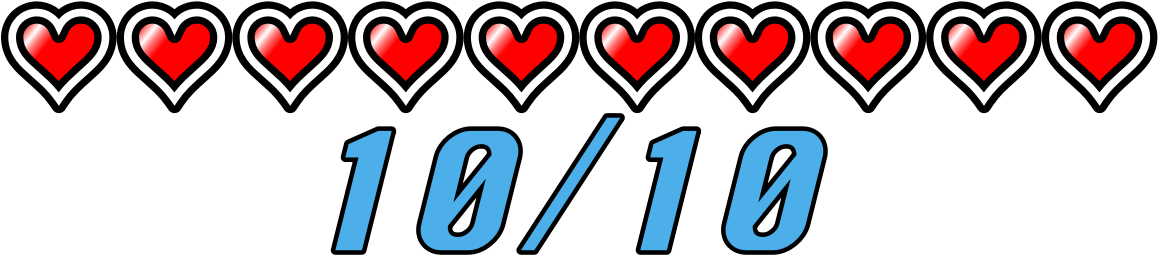 10-rating - Heart (1193x275), Png Download