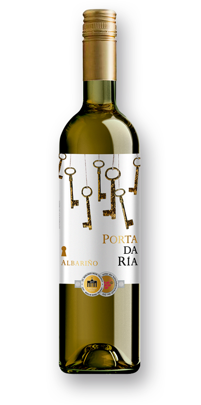 Porta Da Ría - Wine Bottle (412x850), Png Download