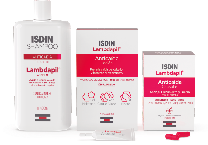 Isdin Lambdapil Anticaída Effective Hair Loss Treatment - Loción Lambdapil Women (700x504), Png Download