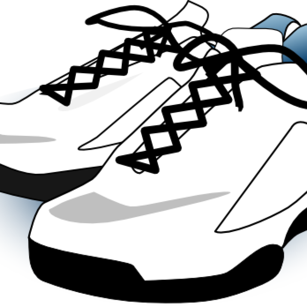 Tennis Shoe Clipart Shoes Clip Art At Clker Vector - Shoes Clip Art (1024x1024), Png Download
