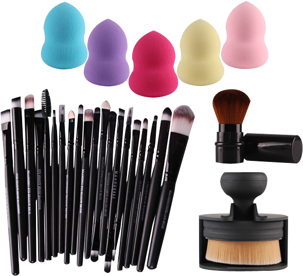 20 Pcs Eye - Makeup Brush (600x798), Png Download