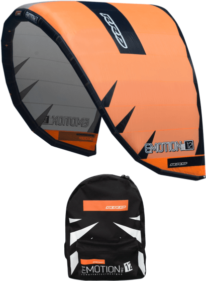 Rrd Emotion Mk2 2017|12 Qm Kite Ohne Bar | Orange|schwarz (438x721), Png Download