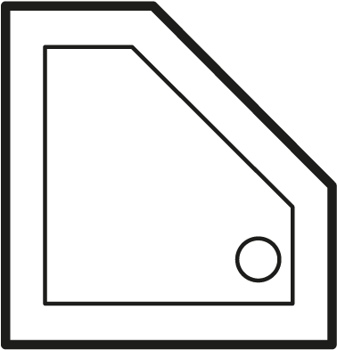 Pentagonal Trays - Line Art (661x661), Png Download