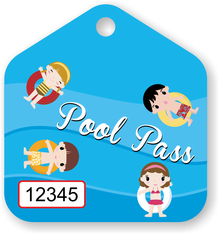 Pool Pass In Pentagon Shape, Kids Life Ring (750x800), Png Download