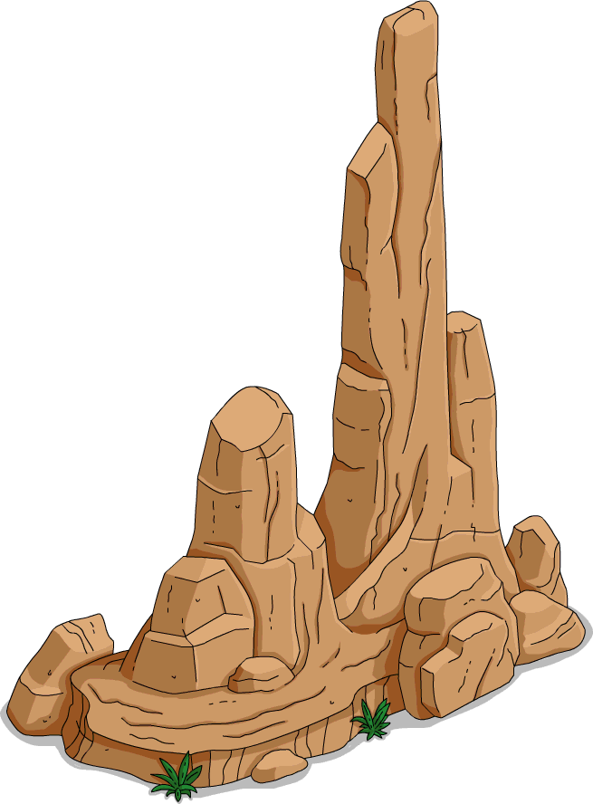 Rock Pillar 3 - Simpsons Tapped Out Rocks (655x888), Png Download