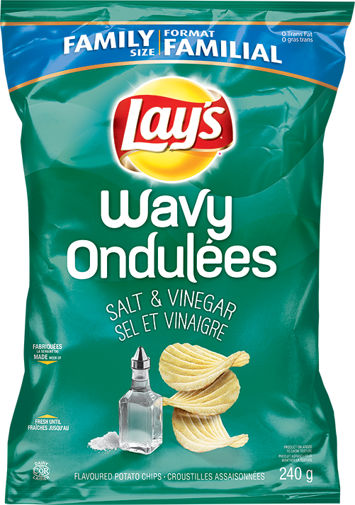 Lay's Wavy Salt And Vinegar (501x713), Png Download