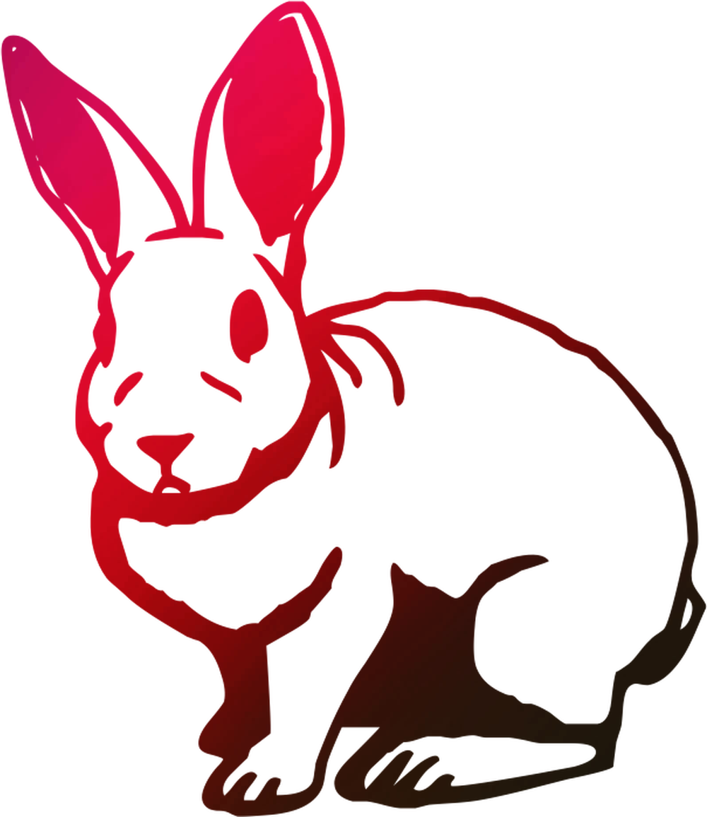 Dingbat Font Domestic Hare Rabbit Free Download Png - Animal Font Dingbat (1200x1400), Png Download
