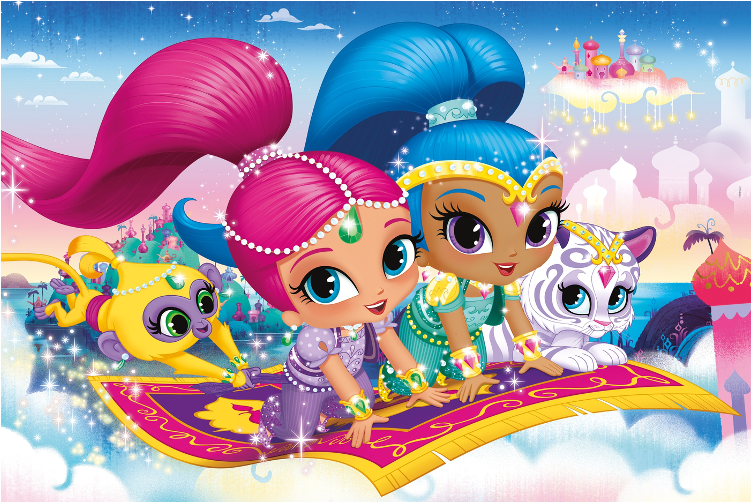 Buy Puzzle Clementoni Floor - Puzzle Shimmer E Shine (800x800), Png Download