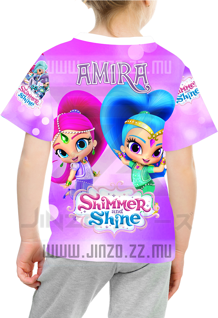 Katalog Jinzo Kids Shimmer And Shine 1 Kaos Anak Shimmer - Shimmer And Shine Baju (820x1069), Png Download
