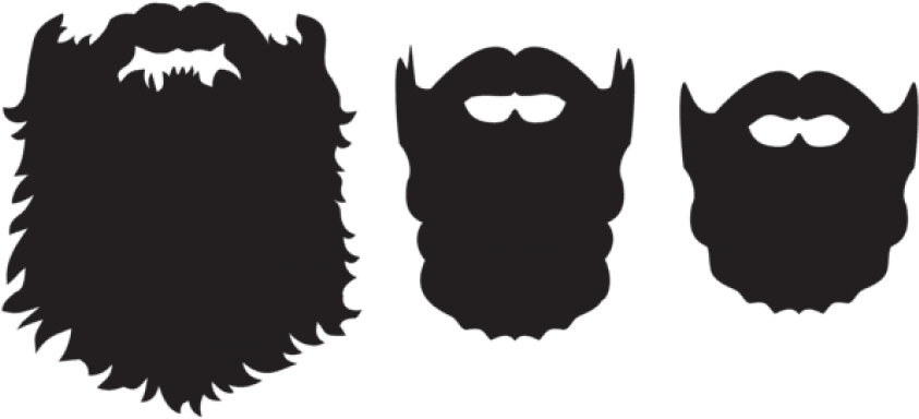 Download Beard Set Clipart Png Photo - Transparent Background Beard Clipart (850x393), Png Download