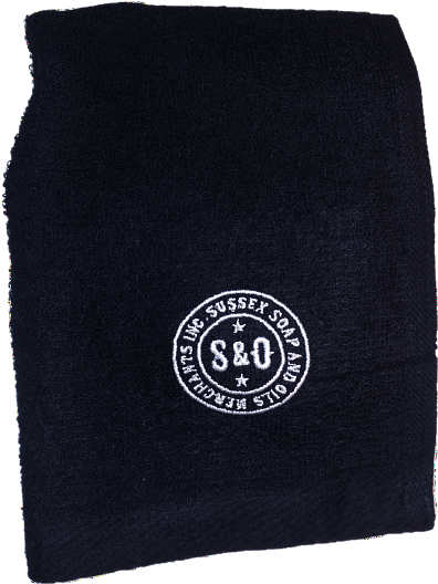 Black Cotton Beard Steaming Towel - Beanie (500x694), Png Download