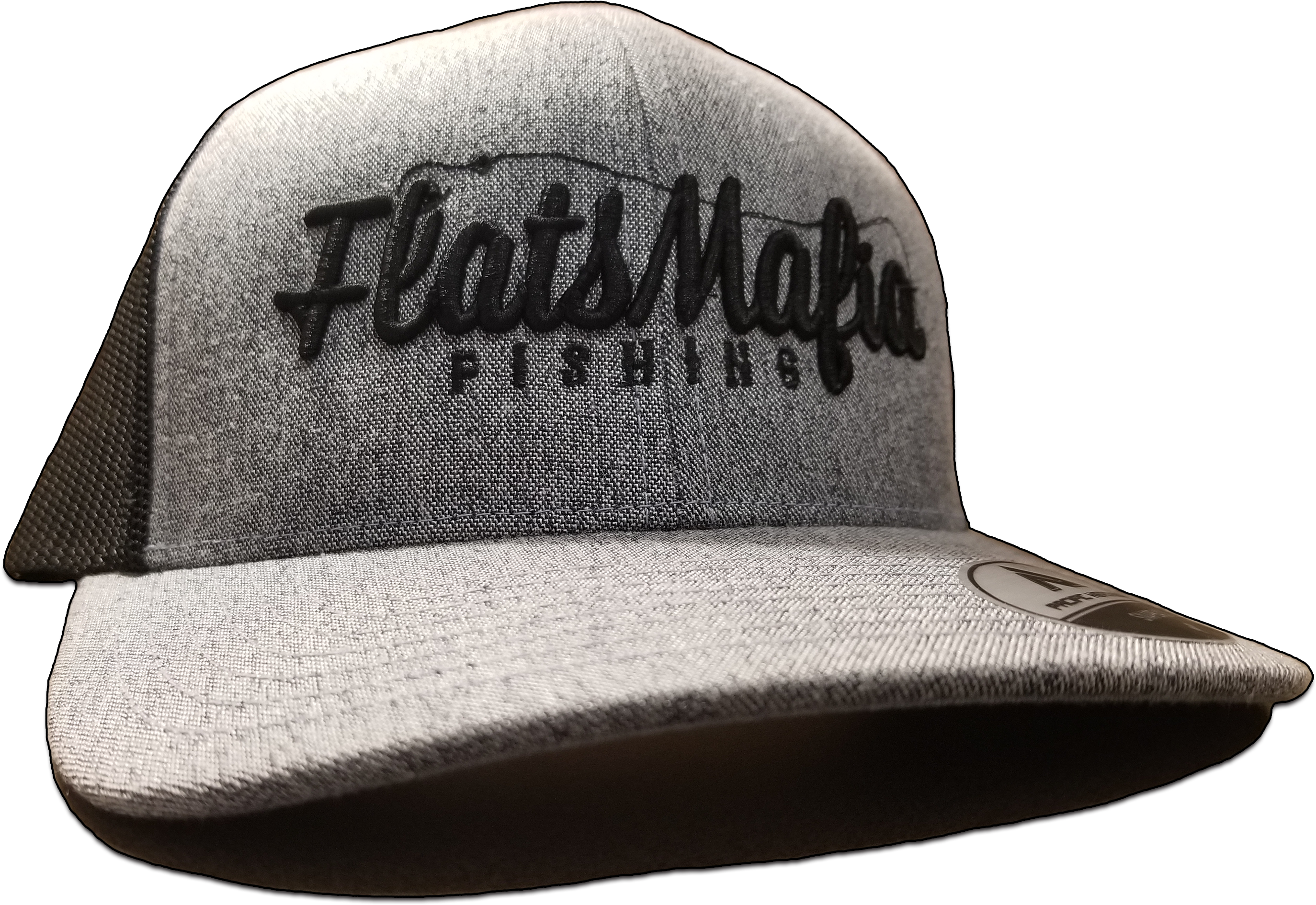 Grey/black Mesh Snapback (3960x2880), Png Download