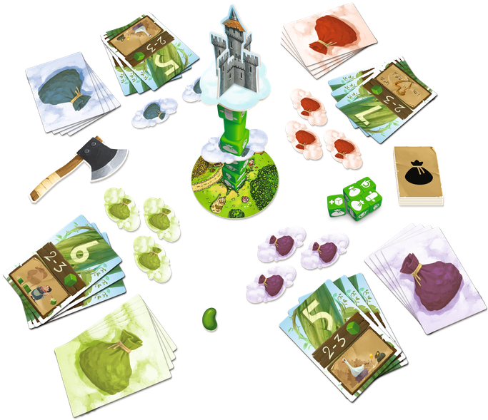 Jack & The Beanstalk - Jack And The Beanstalk Card Game (694x600), Png Download