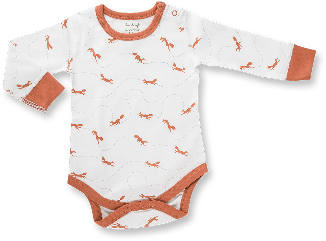 Signore Fox Long Sleeve Bodysuit - Bodysuit (1079x1079), Png Download