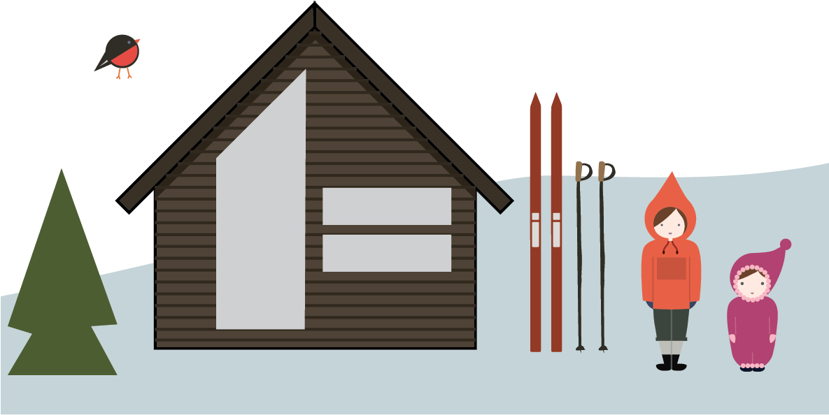 Norwegian Mountain Life - House (1184x888), Png Download