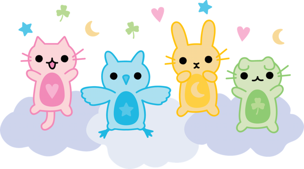 Illustrated Animal Characters - Vector Stars Circle (1024x571), Png Download