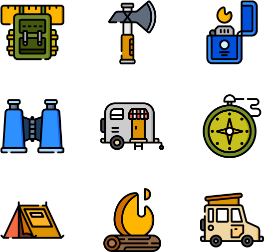 Camping (600x564), Png Download