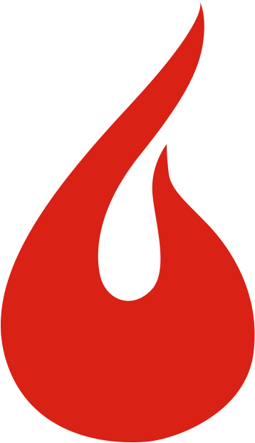 Flame Silhouette Red - Llama Roja Png (700x700), Png Download