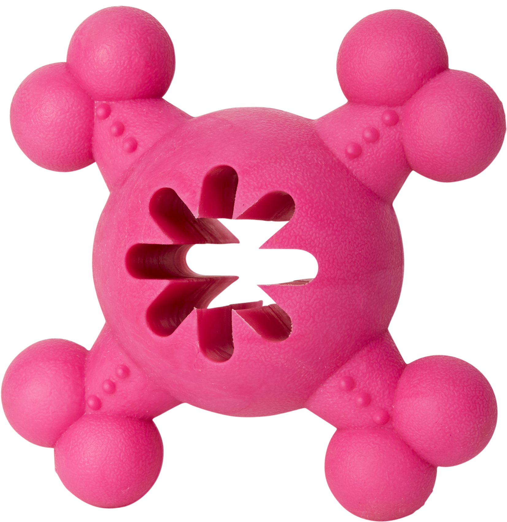 Bud'z Dog Toy Rubber Round Bone With Treat Hole 5” - Baby Toys (2490x3600), Png Download