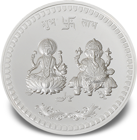 Ganesh Laxmi Hallmarked 5gm - Quarter (636x500), Png Download