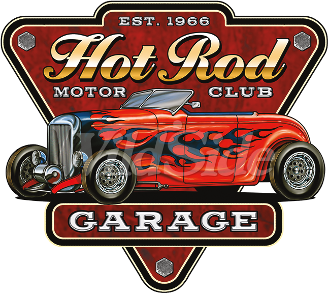 Hot Rod Motor Club Garage - Hot Rod Garage (675x675), Png Download