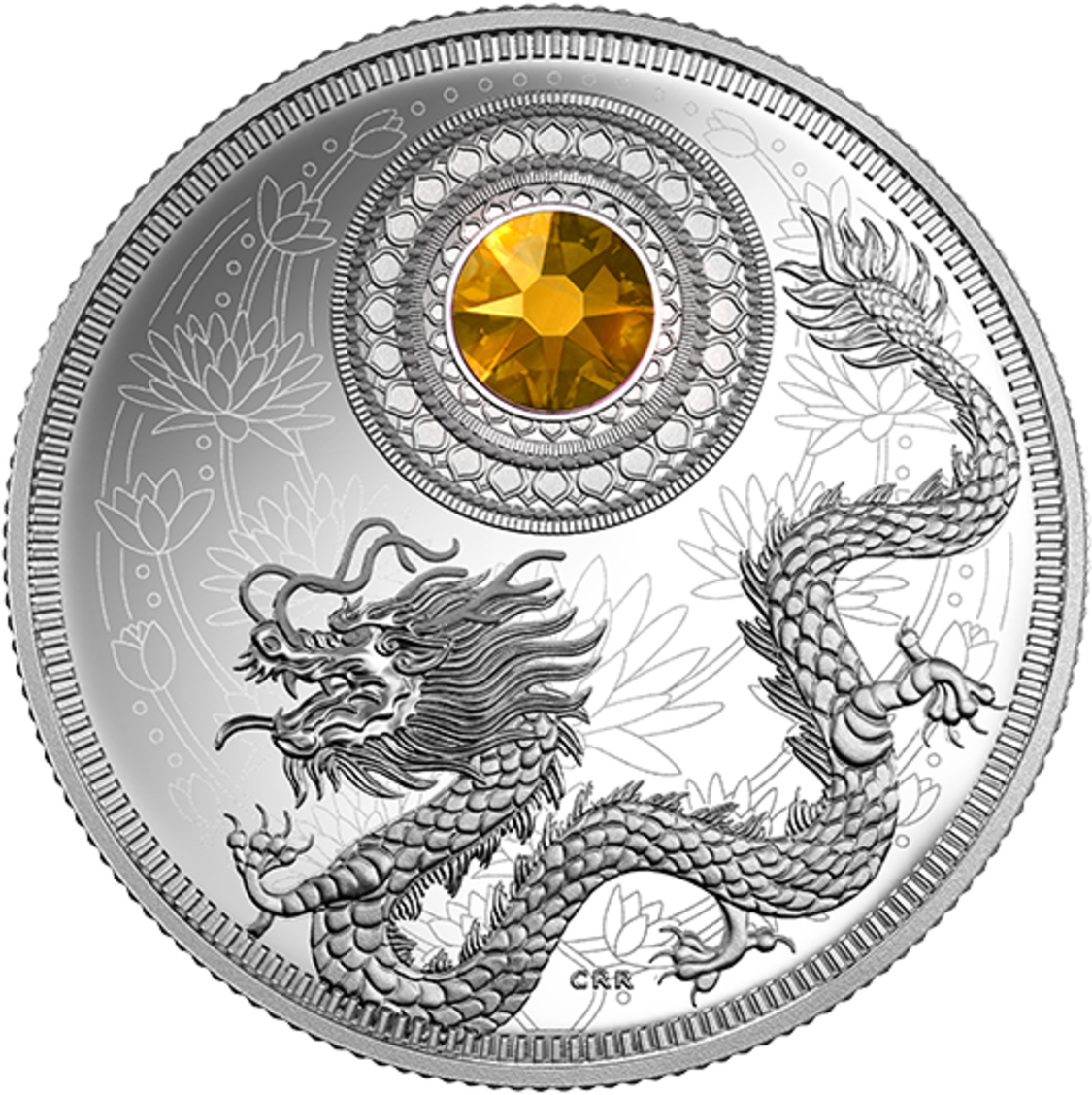 Canada 2016 Birthstones Series -november Proof Silver - December Birthstone Pure Silver Coin Made With Swarovski (1200x1200), Png Download