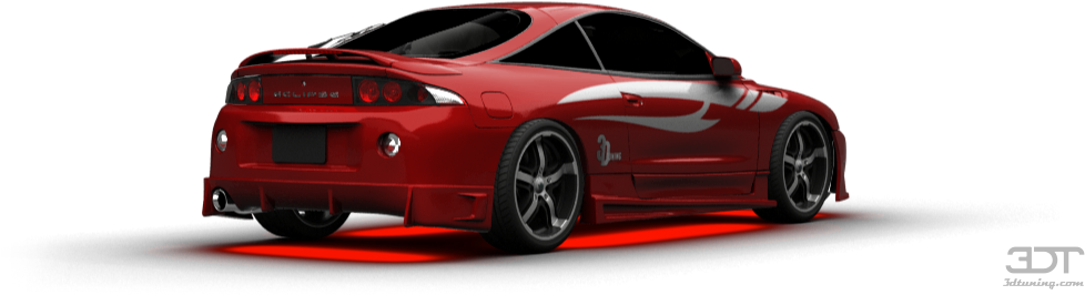 Styling And Tuning, Disk Neon, Iridescent Car Paint, - Mitsubishi Eclipse Initial D (1004x373), Png Download