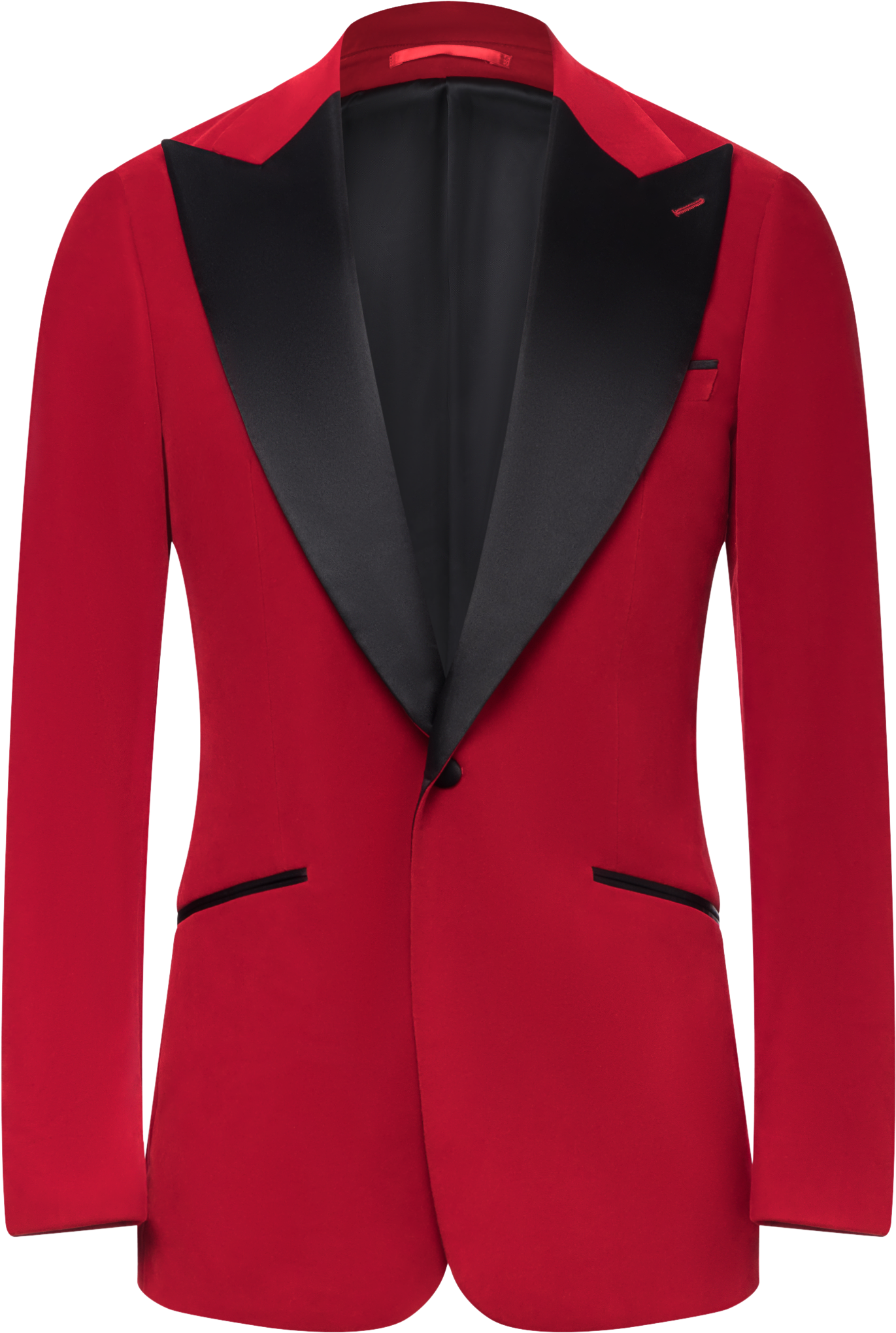 Red Velvet Peak Lapel - Formal Wear (2400x2400), Png Download