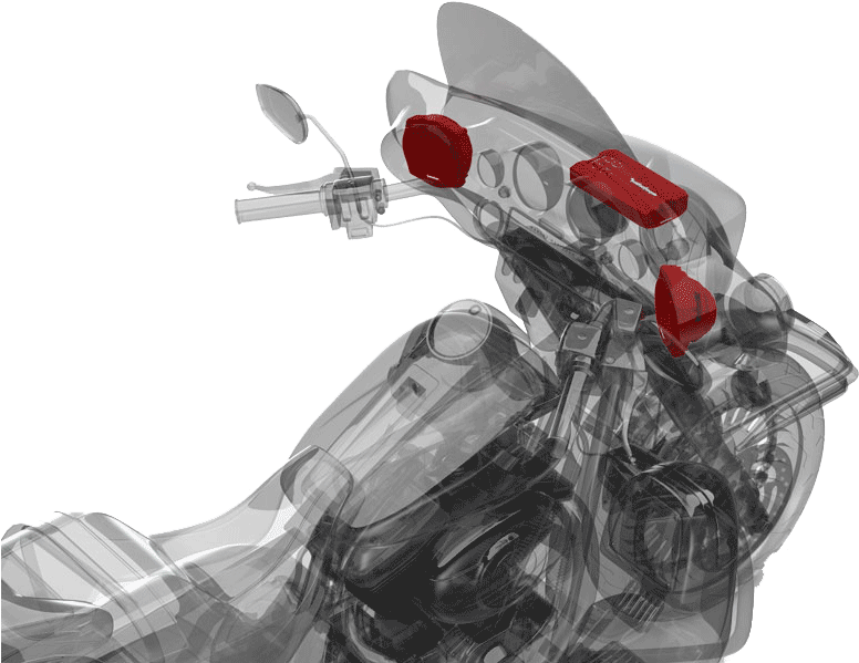 Rockford Fosgate Motorcycle - Chopper (800x638), Png Download