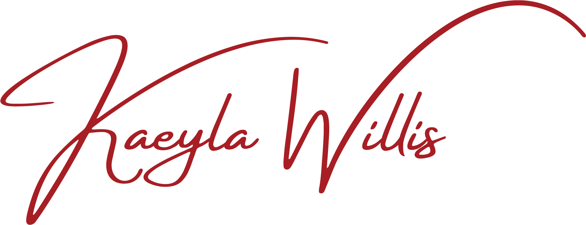 Kaeyla Willis - Calligraphy (2012x786), Png Download