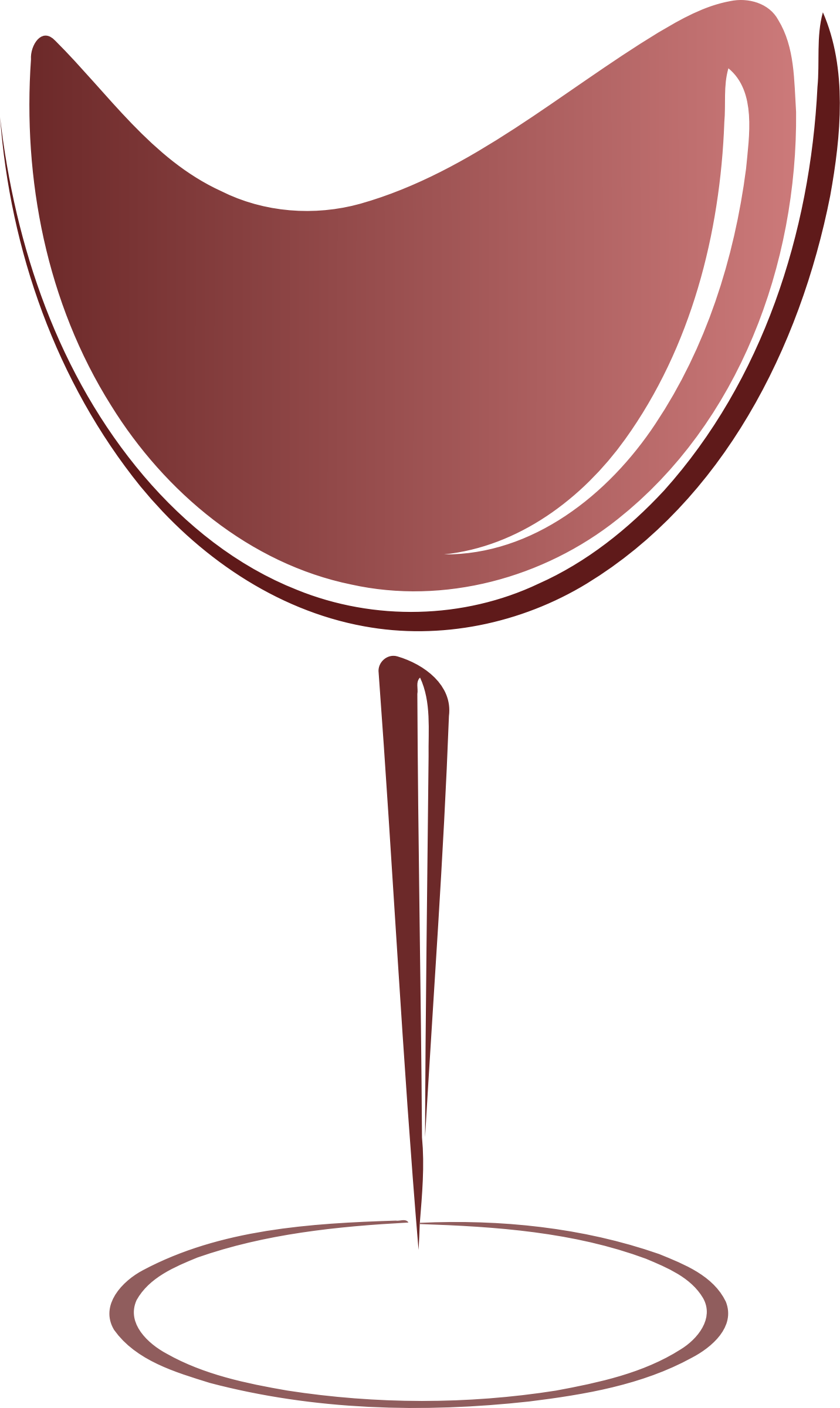 Big Image - Abstract Wine Glass (1432x2400), Png Download