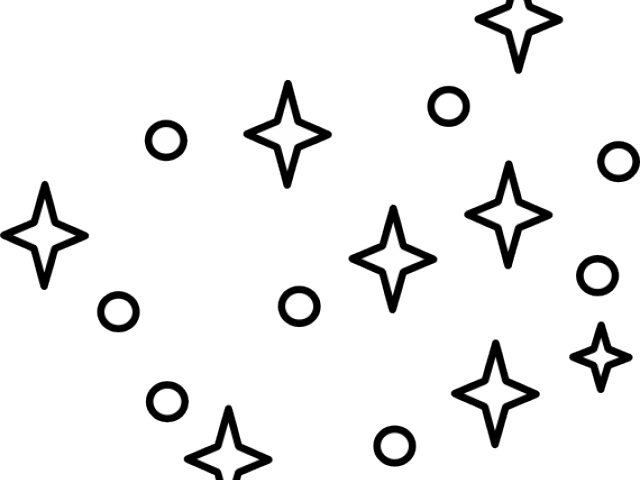 Stars Drawings - Transparent Stars Clipart Black And White (640x480), Png Download