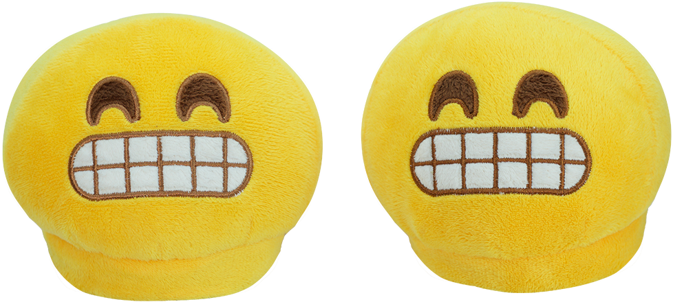 Emoji Slippers - Grinning - Smiley (1029x631), Png Download