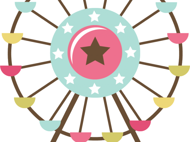 Drawn Ferris Wheel Easy - Clip Art Ferris Wheel (640x480), Png Download