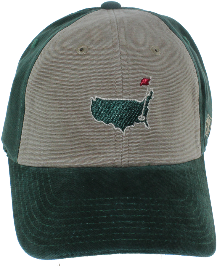 Masters 1934 Collection Green & Tan Relaxed Fit Slouch - Baseball Cap (900x900), Png Download