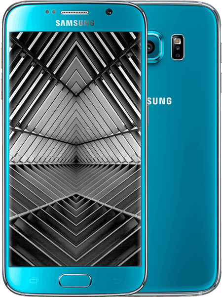 1 Of - Samsung Galaxy S6 In Blue (600x600), Png Download