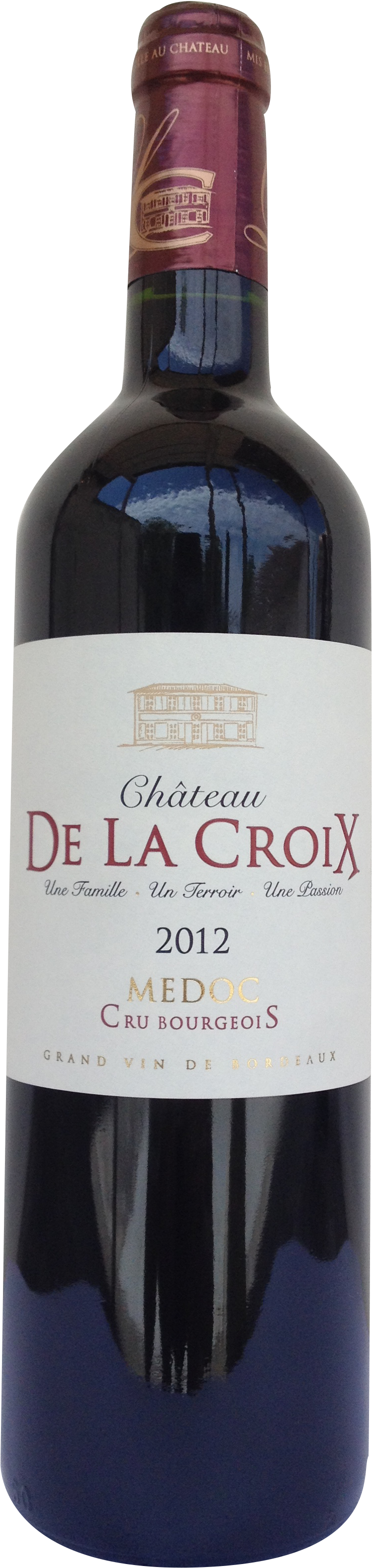 Château De La Croix - Chateau De La Croix Medoc 2012 Cru Bourgeois (1507x3432), Png Download