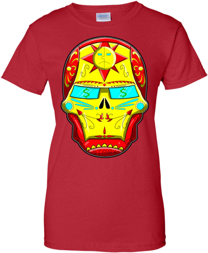 Ironman Sugar Skull Marvel Comics T Shirt & Hoodie - Iron Man Sugar Skull (1024x1024), Png Download