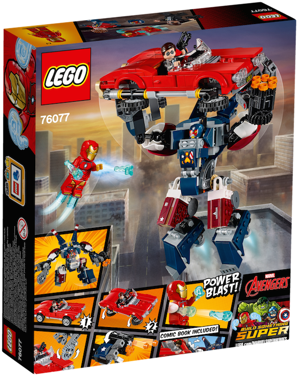 76077 Iron Man - Lego Iron Man Detroit Steel Strikes (1134x850), Png Download