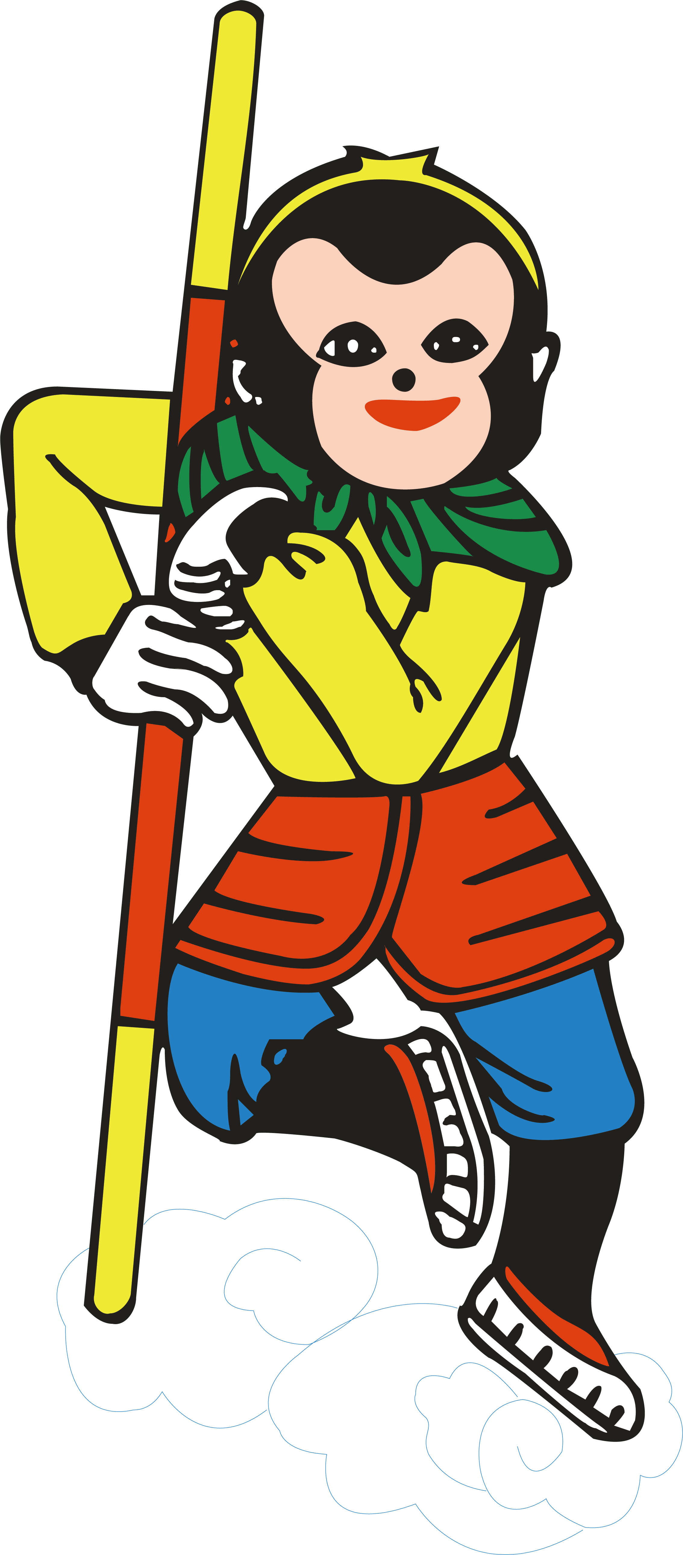 Sun Wukong Clipart - Sun Wukong (2267x5159), Png Download