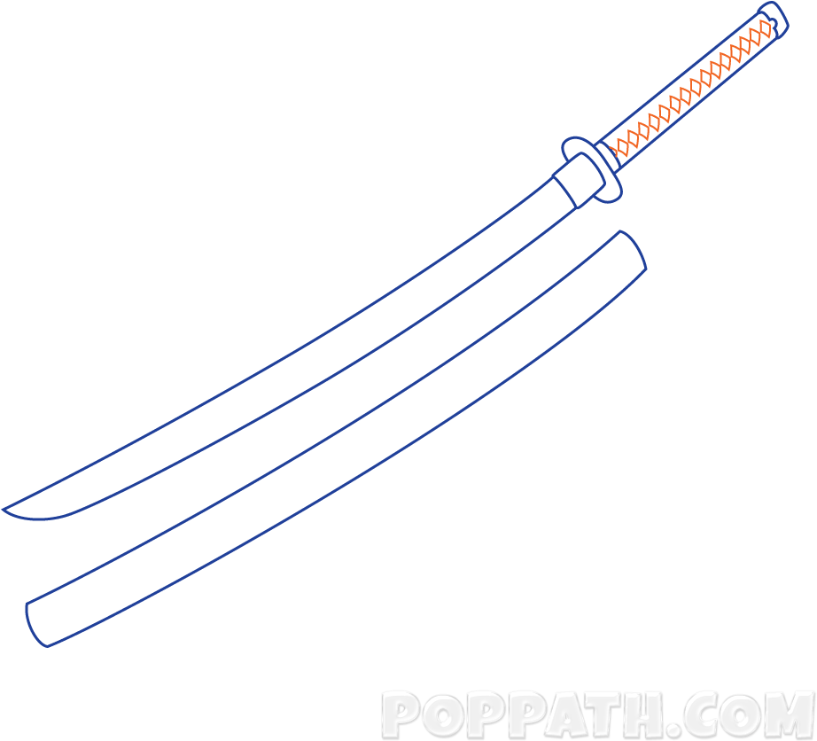 In This Drawing Tutorial We Will Show You How To Draw - Sword (1000x1000), Png Download