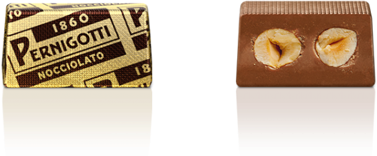 Pernigotti Mini Nocciolato Hazelnut Pralines 130g Bag - Pernigotti (1200x600), Png Download